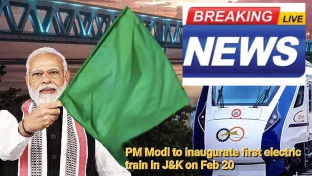 PM Modi Launches First Electric Train in Kashmir, Ushers in Eco-Friendly Era of Travel