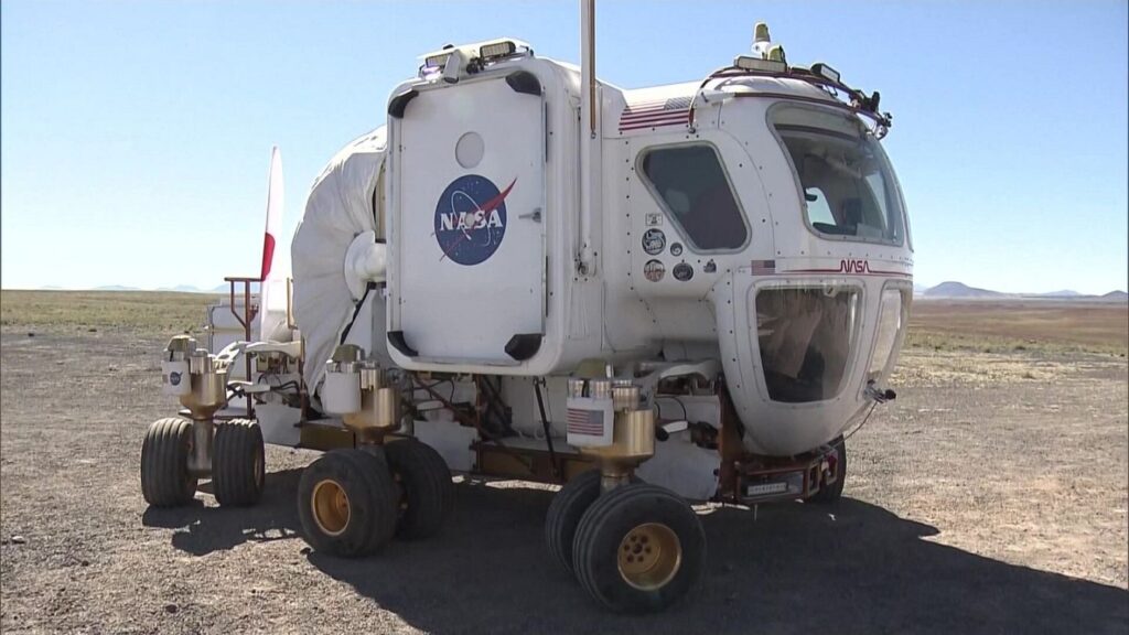 How are NASA's moon buggies different from traditional vehicles?