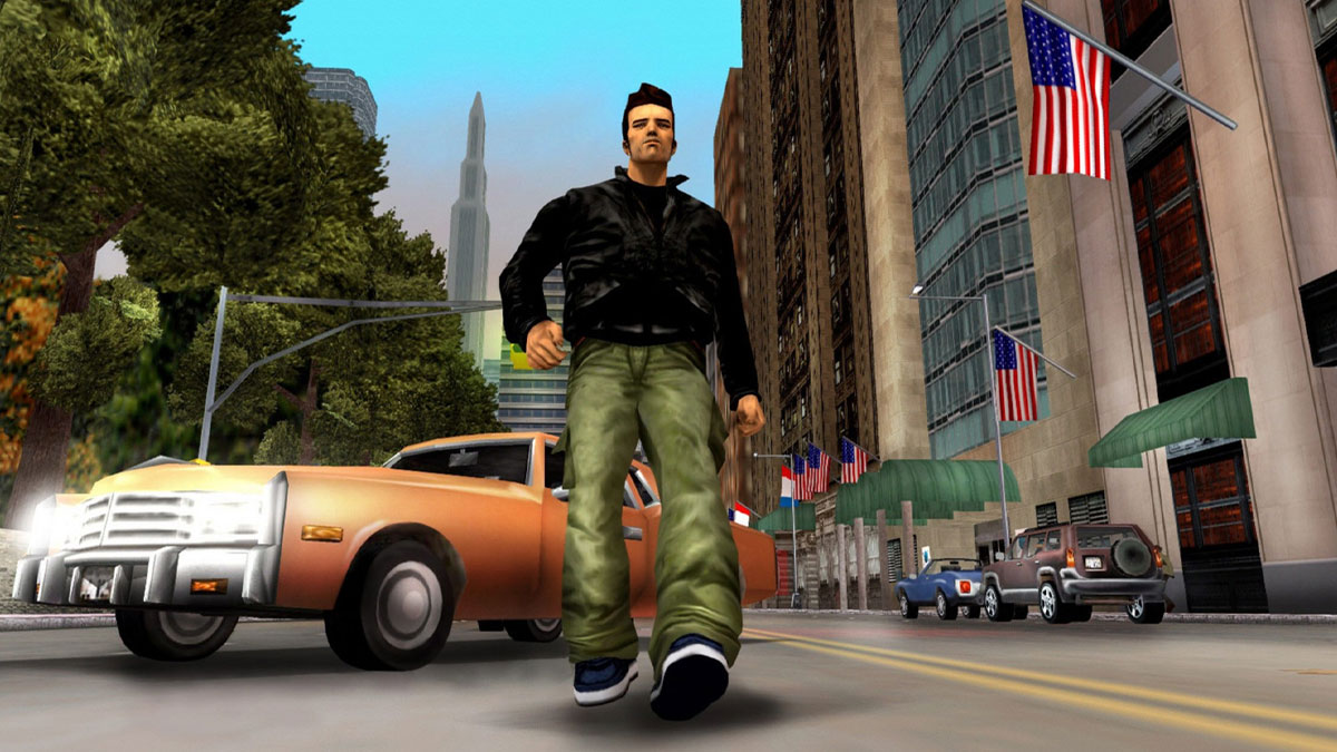 How did GTA 3 developers solve technical challenges related to PS2 memory constraints and player movement speed?