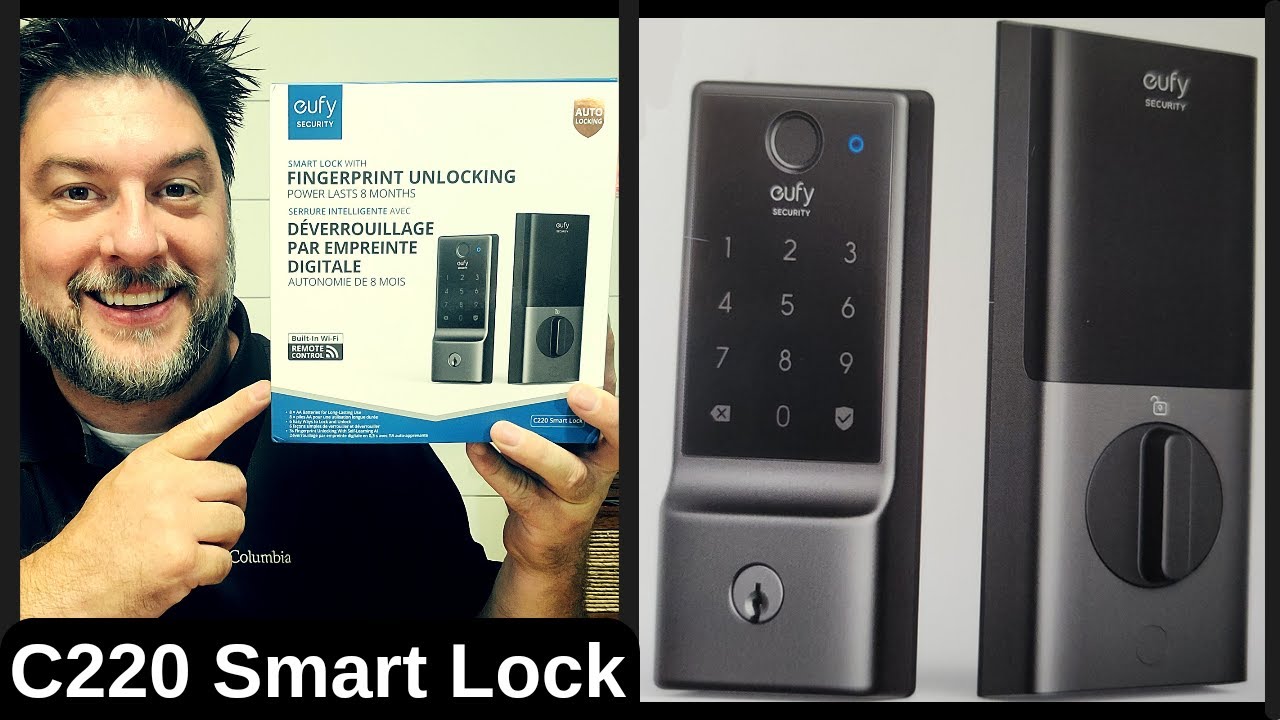 How long does the Anker eufy C220 Security Smart Lock run on batteries without needing replacement?