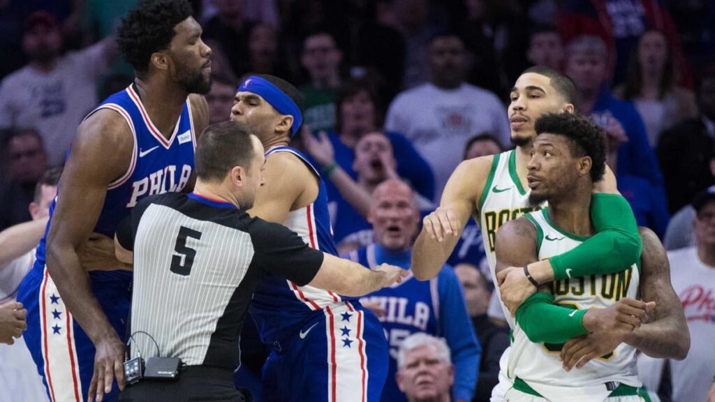 Joel Embiid Tension With OG Anunoby and Mitchell Robinson