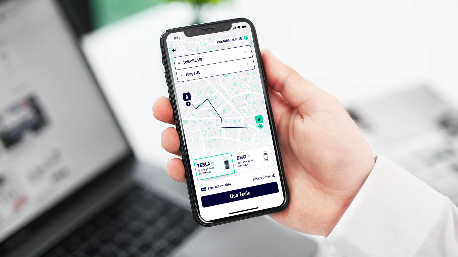 What are the features of Tesla's upcoming ridehailing robotaxi app and how does it compare to other ridehailing apps?