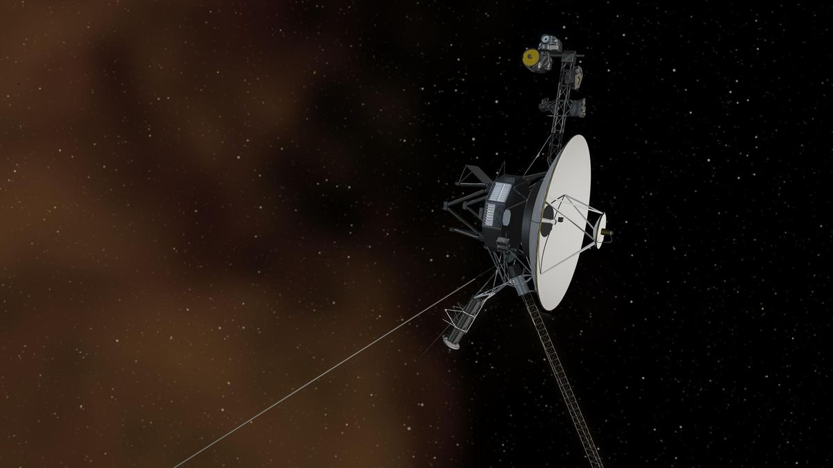 What is the cause of the communication glitch with NASA's Voyager 1 probe and how was it resolved?