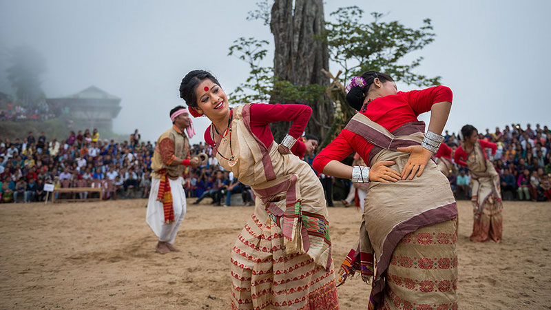 What is the significance of Rongali Bihu in Assam?