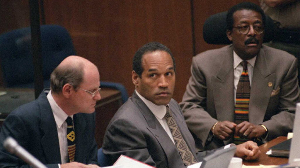 What was the outcome of O.J. Simpson's murder trial in 1995?