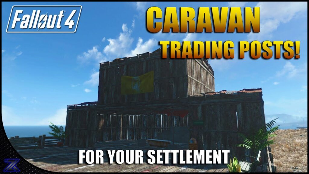 How can Fallout 4 players improve their settlements with caravans and miscellaneous resources?