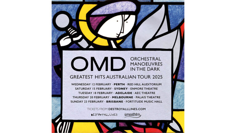 What are the iconic 80s songs performed by OMD during their Greatest Hits tour in Australia 2025?