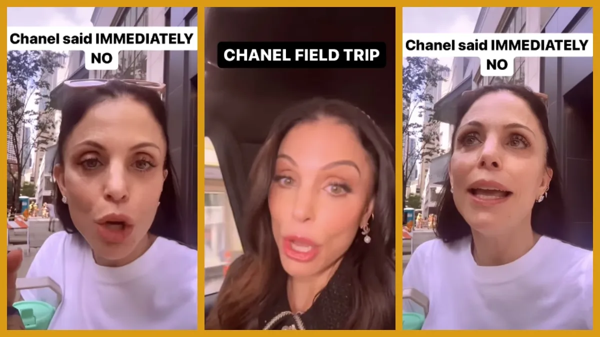 Why did Bethenny Frankel wear Chanel after being denied entry wearing a T-shirt?
