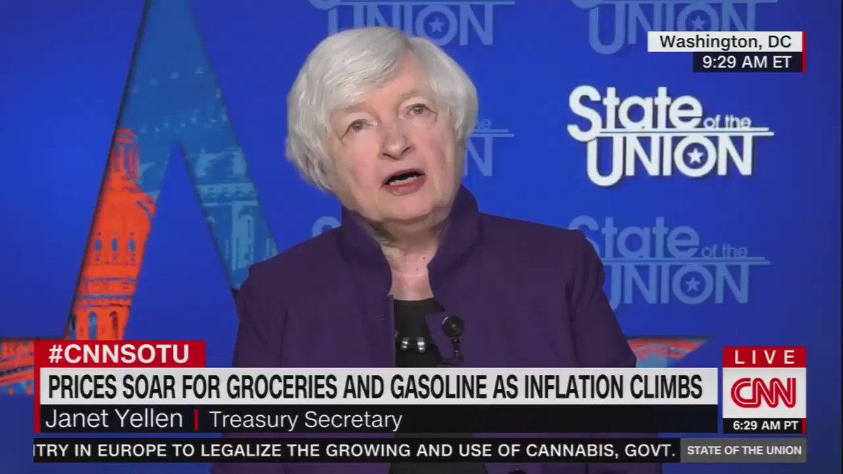 How is Janet Yellen Responding to Concerns About Inflation and Grocery Prices?