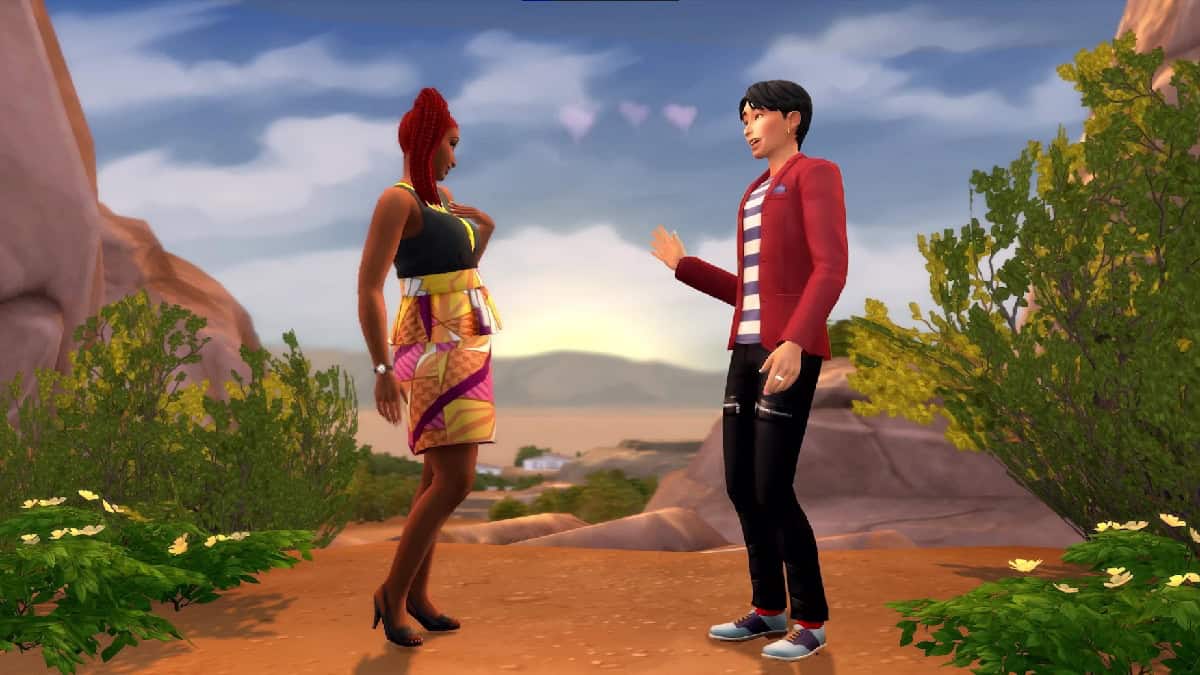 What are the New Romantic Features Added in The Sims 4 Lovestruck Expansion Pack?