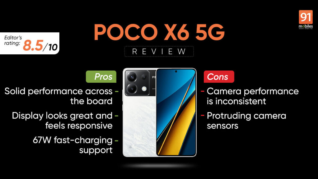 What is the performance difference between Poco X6 and Redmi Note 13 Pro 5G under heavy tasks or gaming?