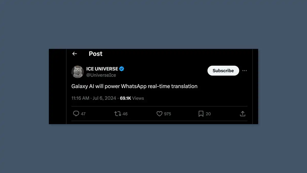 Samsung Galaxy AI Revolutionizes Communication with Real-Time Translation on WhatsApp